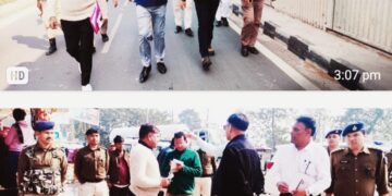 किशनगंज- राहुल गांधी की भारत जोड़ो न्याय यात्रा को लेकर डीएम -एसपी ने किया मार्ग निरीण