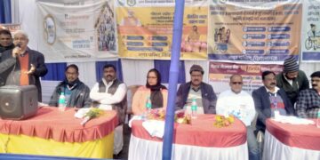 विकसित भारत संकल्प यात्रा के तहत नगर परिषद स्थित मोती बाग में योजनाओं की दी गई जानकारी
