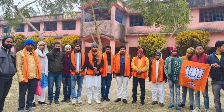 राष्ट्रीय मतदाता दिवस के अवसर पर भाजपा युवा मोर्चा ने चलाया जागरूकता अभियान।