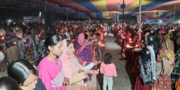 नौ दिवसीय श्रीमदभागवत कथा का हवन व पूर्णाहुति के साथ समापन