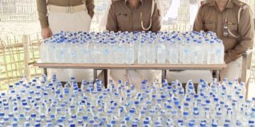 कुआडी़ पुलिस ने 656 बोतल शराब किया जब्त तस्कर फरार।