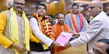 लखनऊ -राज्यसभा चुनाव:बीजेपी के सात प्रत्याशियों ने किया नामांकन- सीएम योगी आदित्यनाथ-चुनाव प्रभारी बैजयंत पांडा की मौजूदगी में भरा पर्चा