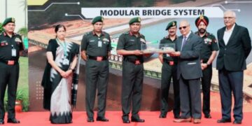 नई दिल्ली=भारतीय सेना – 46-मीटर के मॉड्यूलर पुल के साथ अपनी ब्रिजिंग क्षमता को मजबूत बनाया