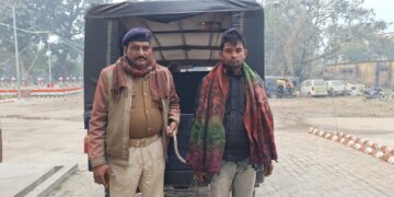 खस्सी चुराने के आरोप में आरोपी गिरफ्तार।