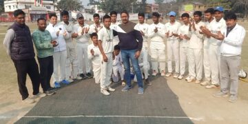 रुइधासा मैदान में आयोजित जिला लीग मैच में टारगेट क्रिकेट अकादमी विजय