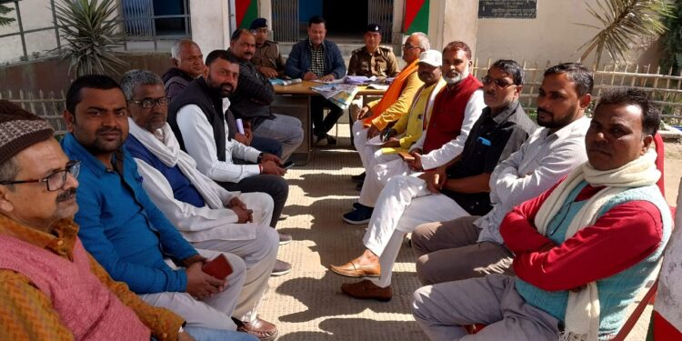 सरस्वती पूजा शांति पूर्वक मनाने की अपील,डीजे पर प्रतिबंध 