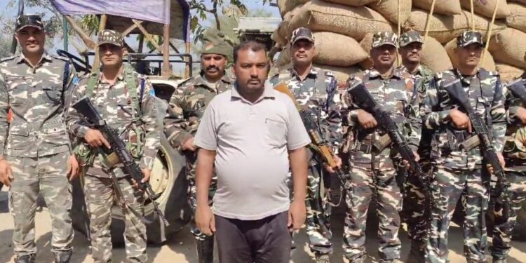 Major action of SSB, during special operation, tractor with 8400 kg paddy being sent to Nepal was seized.