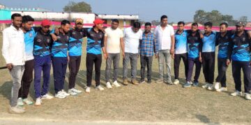 मिर्जापुर क्रिकेट टीम ने बेलसरा एलेवन टीम को चार विकेट से हराया फाईनल में बनाया जगह।