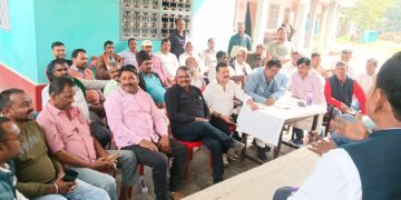 नेता विरोधी दल के आगमन को लेकर राजद कार्यकर्ताओं ने की बैठक.