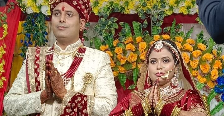 मैरवा – परिणय सूत्र में बंधें सिमरन व हेमांशु ने ली साथ जीने की कसमें