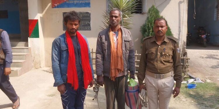 रात्रि छापेमारी में दो अभियुक्त को किया गिरफ्तार भेजा जेल