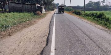 एक तरफ सफेद पट्टी लगाकर चैन की नींद सो रहा विभाग