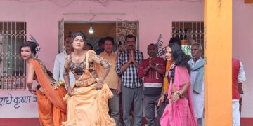 24 घंटे का अखंड अष्टयाम संकीर्तन से माहौल भक्तिमय