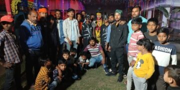 बाबा कालेश्वर नाथ धाम कुआडी़ से गाजे बाजे के साथ निकली बारात।