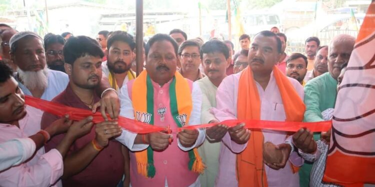 सिकटी/अररिया – चुनाव संचालन के लिए सिकटी विधनसभा में खुला एनडीए कार्यालय