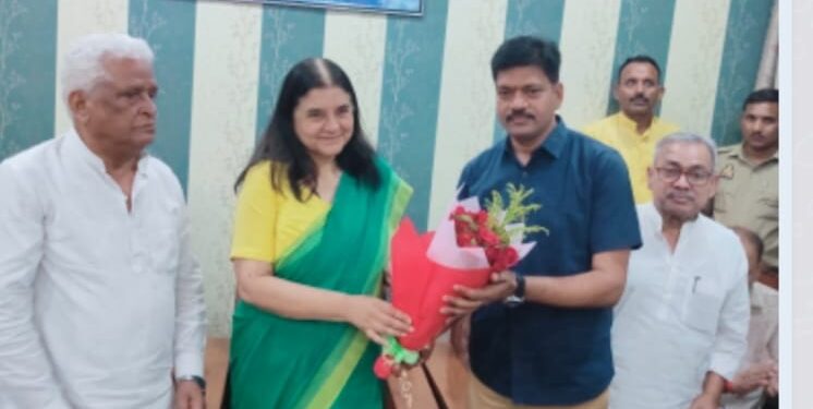 सुलतानपुर- ब्राह्मण नेताओं ने भाजपा प्रत्याशी मेनका गांधी को जिताने का लिया संकल्प