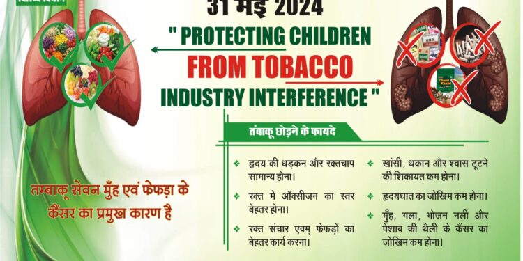 किशनगंज -बिहार:जानलेवा बीमारियों की जड़ है तम्बाकू का सेवन