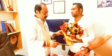 नवादा के सांसद विवेक ठाकुर से महेन्द्र कुमार पासवान की महत्वपूर्ण मुलाकात