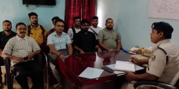 सीएसपी संचालक के साथ जोगबनी थानाध्यक्ष ने की बैठक