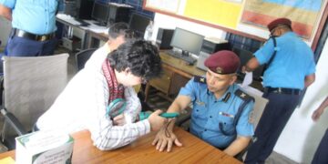 जोगबनी – जनकपुर में स्वास्थ्य जांच और नि :शुल्क दवा वितरण