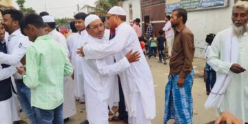 कुर्साकांटा में शांतिपूर्ण तरीके अदा की गई ईद उल अजहा की नमाज