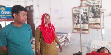 ससुर व देवर ने महिला को मारपीट कर किया जख्मी