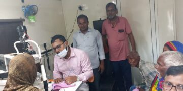 अररिया – गायत्री मंदिर अररिया आरएस परिसर में अखंड ज्योति आई हॉस्पिटल द्वारा निश्शुल्क नेत्र जांच शिविर का आयोजन