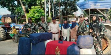 नरपतगंज – 353kg गांजा के साथ दो तस्कर गिरफ्तार SSB और पुलिस की संयुक्त कार्रवाई