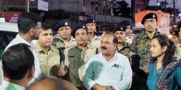 फारबिसगंज में ईद-ए-मिलादुलनबी/जुलूसे मोहम्मदी की पूर्व संध्या पर फ्लैग मार्च