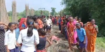 अररिया/भरगामा – 12 बजे पाट छुडाने के क्रम में तार गिरने से एक महिला की मौत हो गई