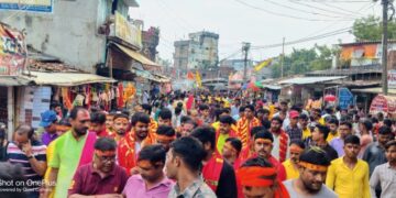 कुशेश्वरस्थान दरभंगा :- प्रतिमा विसर्जन के साथ ही शारदीय नवरात्र एवं दुर्गा पूजा शांति पूर्वक सम्पन्न