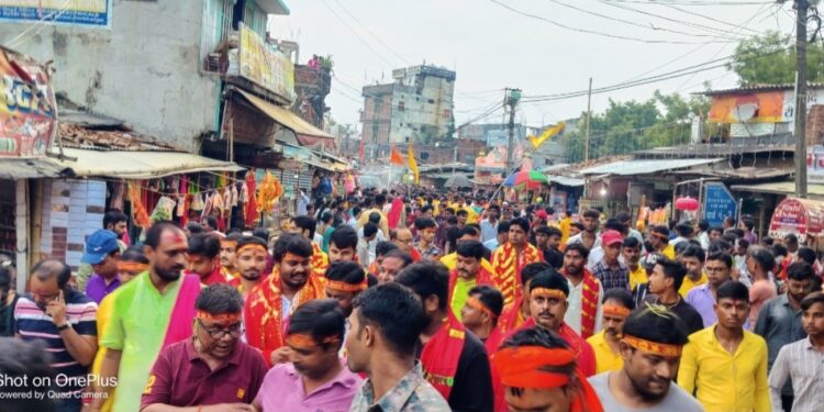 कुशेश्वरस्थान दरभंगा :- प्रतिमा विसर्जन के साथ ही शारदीय नवरात्र एवं दुर्गा पूजा शांति पूर्वक सम्पन्न