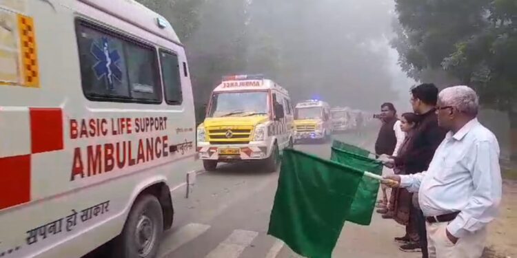 40 बाल ह्रदय रोगियों को एम्बुलेंस द्वारा पटना भेजा गया