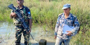 भारत नेपाल के संयुक्त टीम के द्वारा सीमास्तम्भ का निरीक्षण