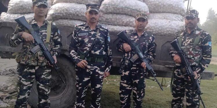 कुआडी़ में गांजा-दारू-मवेशी के बाद लहसुन की तस्करी, नेपाल से हो रही सप्लाई।