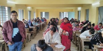 रानीगंज – प्रथम सेमेस्टर के अंतिम दिन की परीक्षा शांतिपूर्ण माहौल में सम्पन्न हुई