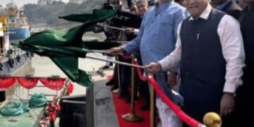 पटना/वाराणसी/कोलकाता – पानी वाली जहाज से माल ढुलाई के काम का कोलकाता से हुआ शुभारंभ