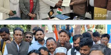 किशनगंज -कांग्रेस पार्टी ने शहर में किया प्रदर्शन, गृहमंत्री अमित शाह की बाबा साहब पर की गई टिप्पणी का किया विरोध – राष्ट्रपति को संबोधित ज्ञापन डीएम को सौंपा