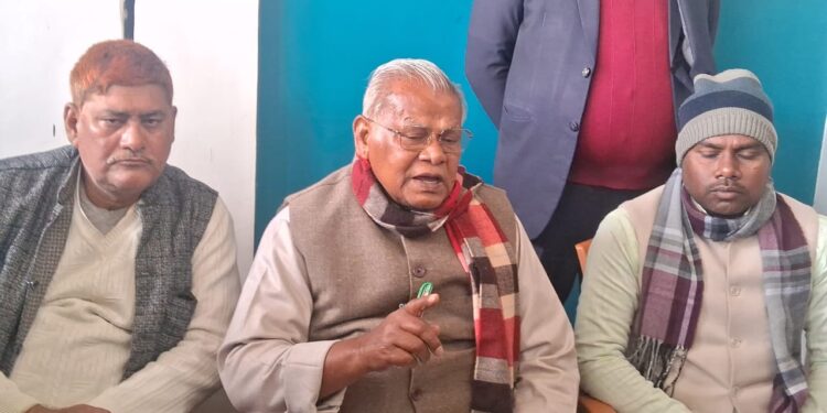 बिहार – बोधगया पहुँचे केंद्रीय मंत्री जीतन राम मांझी, जम कर लालू यादव की खिल्ली उड़ाई