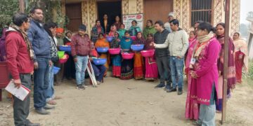 उप मुखिया ने फाइलेरिया पर किया जागरूक, बांटे 28 एमएमडीपी किट