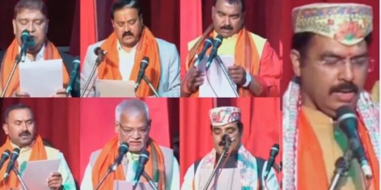 पटना,बिहार- मुख्यमंत्री नीतीश कुमार ने मंत्रिमंडल का 26फरवरी को विस्तार किया,मंत्रिमंडल में शामिल सभी सात मंत्री भाजपाई