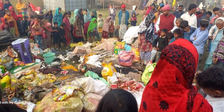 भरगामा/अररिया – ईद की तैयारी को लेकर किराना दुकान में रखा सामान और रुपया जलकर का खाक, 10 लाख से अधिक का नुकसान