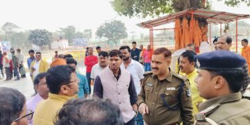 कुर्साकांटा – एसडीएम और एएसपी ने किया सुन्दरनाथ धाम का निरीक्षण