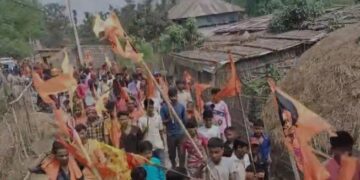 रामनवमी के पावन अवसर पर जमुआ खमगड़ा में निकली भव्य शोभायात्रा, श्रद्धा और आस्था का उमड़ा जनसैलाब