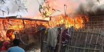 अररिया – अररिया के झमटा गांव में भीषण अगलगी, 15 घर जलकर राख, लाखों की संपत्ति का नुकसान