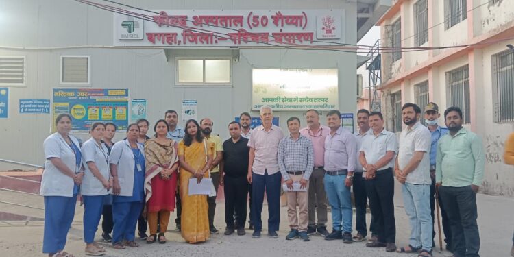 लक्ष्य प्रमाणीकरण क़ो लेकर राज्यस्तरीय टीम ने स्वास्थ्य संस्थानों का लिया जायजा