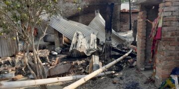 घर में सो रहे दो मासूम की जलकर हुई मौ’त