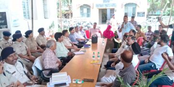 अररिया – नगर थाना में बकरीद पर्व को लेकर शांति समिति की बैठक।