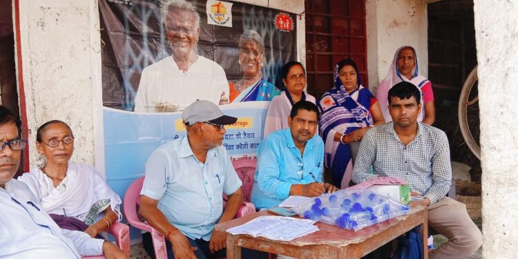 बभंनगामा रीगा में लगा टीबी स्क्रीनिंग कैंप