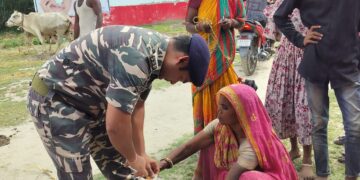 निःशुल्क पशु चिकित्सा शिविर का आयोजन, 210 पशुओं की हुई जांच